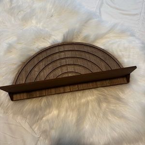 Small Wooden Boho Rainbow Shelf